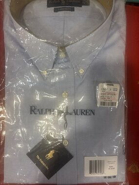 Ralph Lauren Men’s Light Blue Button-Down Dress Shirt